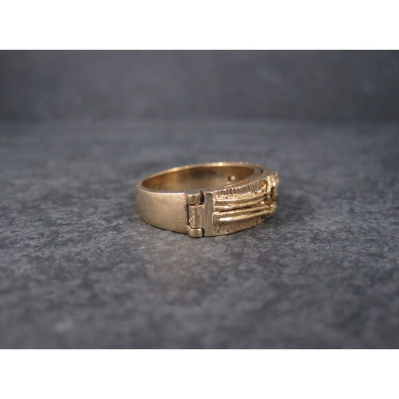 Antique 14K Love Knot Band Ring Size 7 New Old Stock - Picture 4 of 10